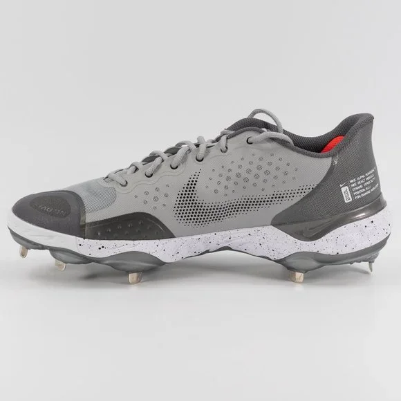 Nike Alpha Huarache Elite 3 Low 'Light Smoke Grey' CK0746-011 Metal Baseball - Picture 3 of 10